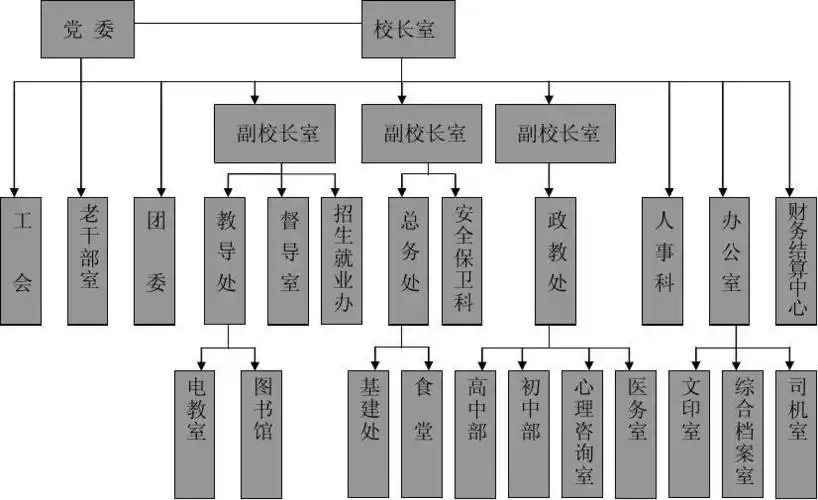 学校组织结构图