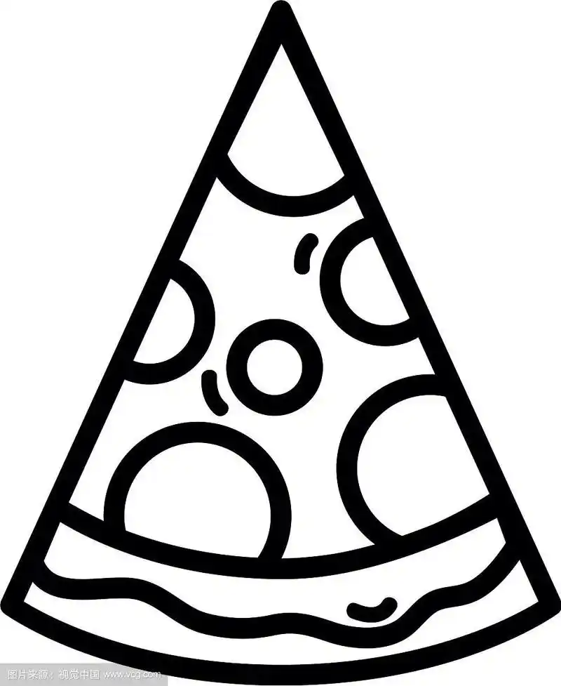 排着美味的披萨