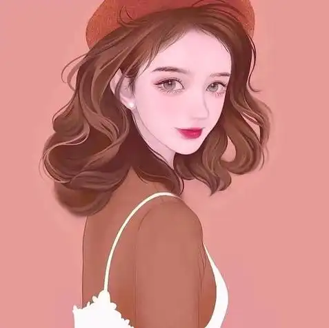 一组超级靓丽的简约手绘女生头像学生风可爱风淑女风气质风总有