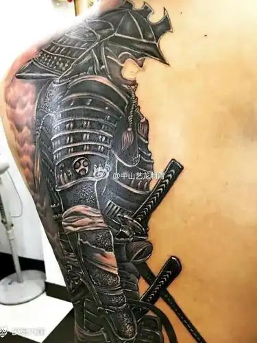 武士(右边待添加)_纹身图案手稿图片_吴彬的纹身作品集