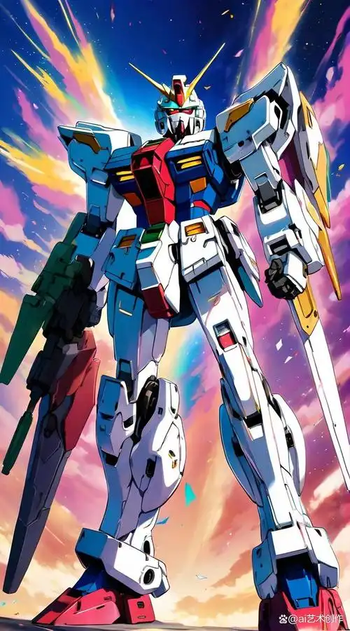 独角兽高达怎么画(ai绘画教程)ai艺术创作