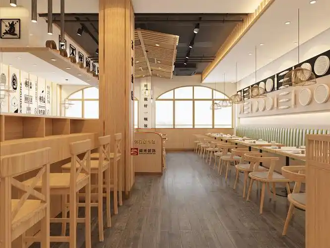 青岛特色餐饮店包子铺粥铺快餐店装修设计