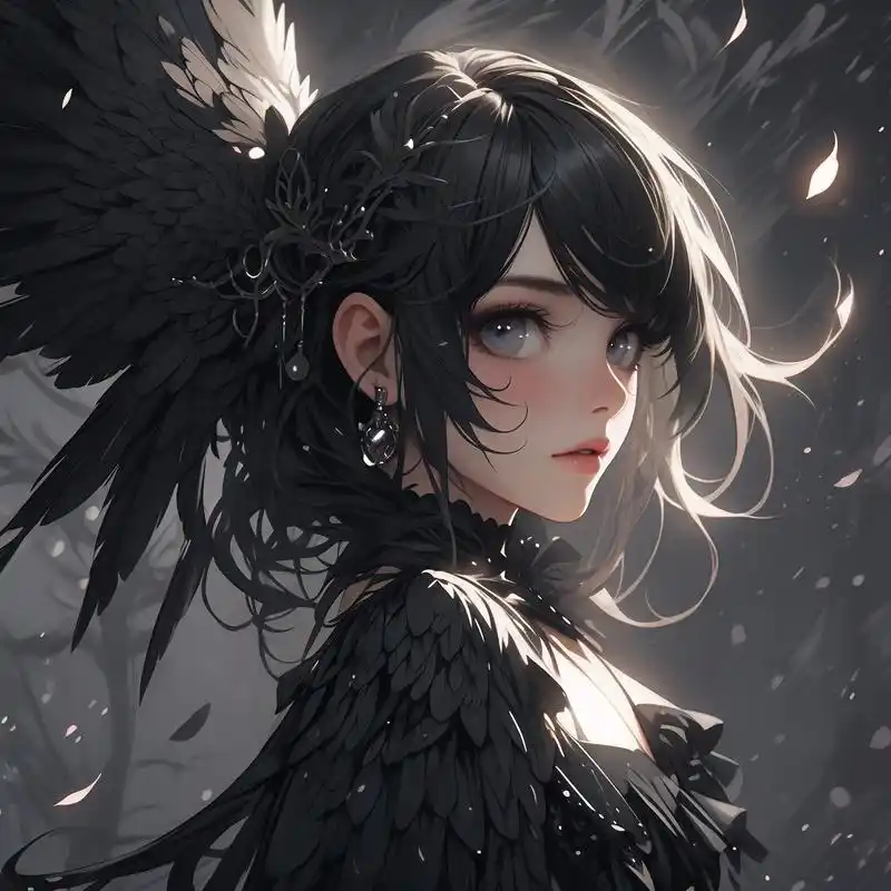 黑暗系女生头像高级感爆棚 今天是一期黑暗系女生头像分享,丧丧的头像