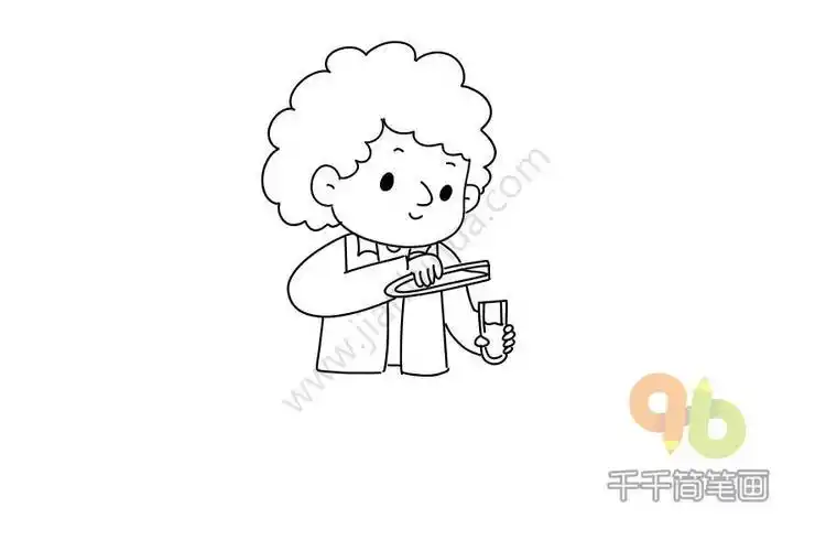 发明家幼儿简笔画
