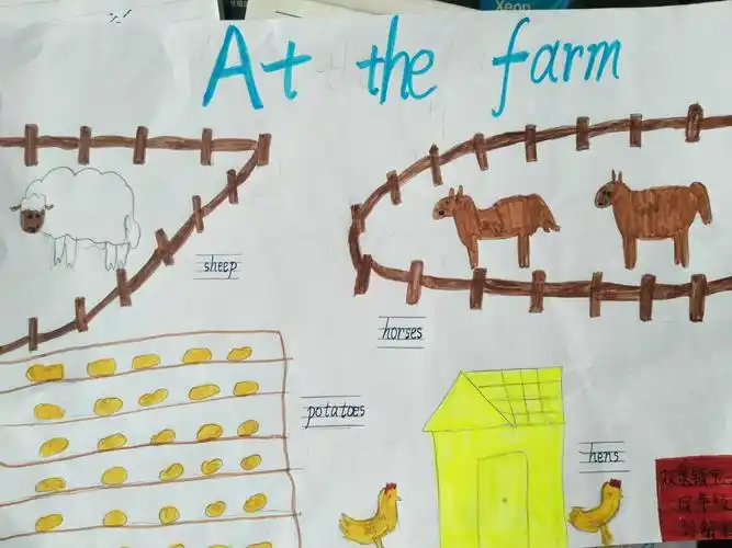 "快乐农场"―――双泉镇中心小学英语小报活动掠影