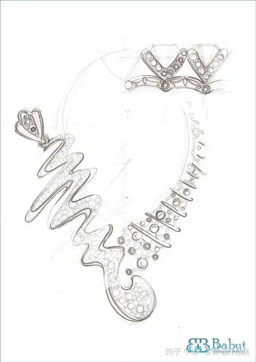作品集灵感来源珠宝手稿设计图欣赏