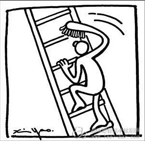 小孩攀爬正面的正面简笔画