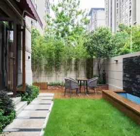 上海300平米别墅庭院花园装修效果图-每日推荐