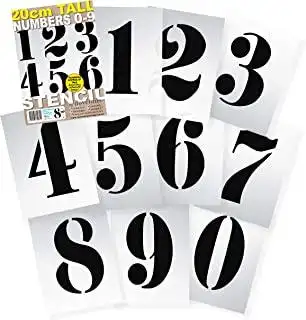 32 厘米 法式样可重复使用数字 0123456789 10 张独立纸张 295 x 200