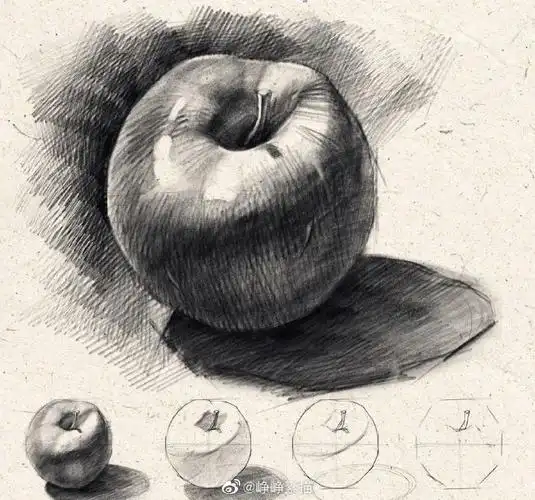 一组俄罗斯素描老师的教学课件(静物篇)#全民知识节##美术生