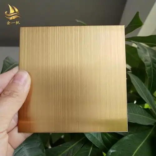 不锈钢香槟金拉丝板 不锈钢钛金拉丝板 彩色不锈钢板