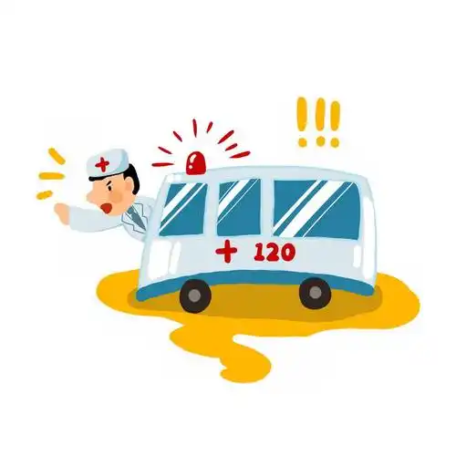 卡通救护车120急救车6100140免抠图片素材 健康医疗-第1张