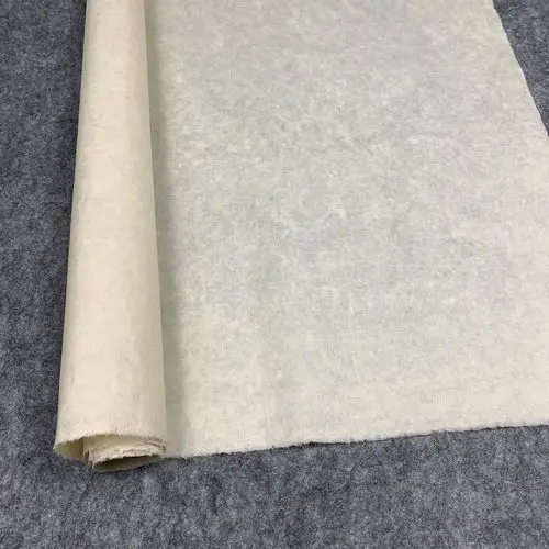 仿古皮纸安徽泾县出口日本半生半熟四尺整张复古宣纸宣纸