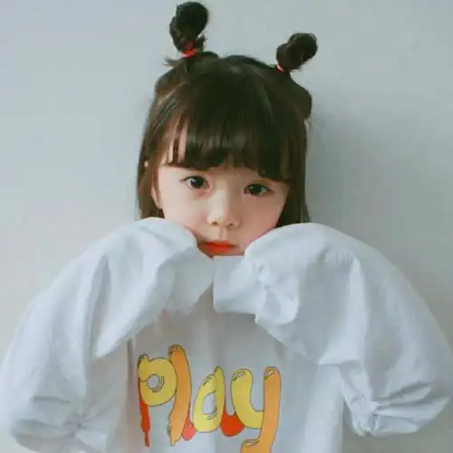 双丸子头萝莉萌萌哒头像