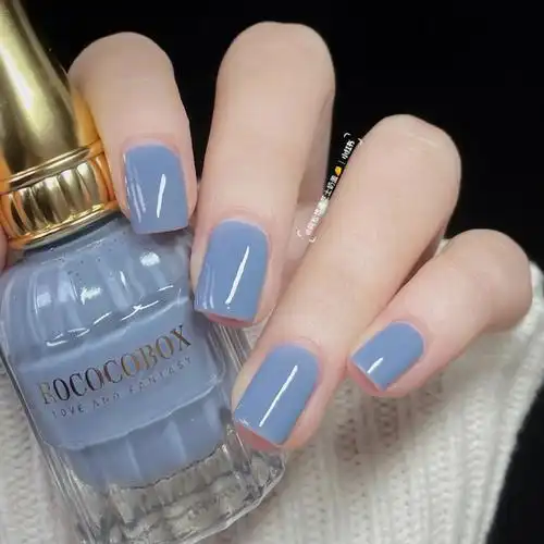 蓝色乐园快粗奶丸蓝色指甲油