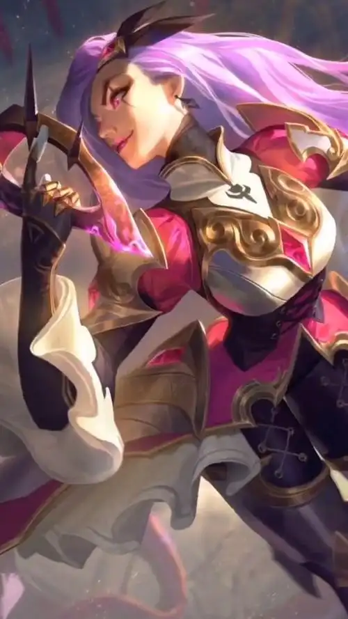 女帝卡特琳娜t2传说级皮肤,全新语音造型6把匕首6个特效,游戏内每三次