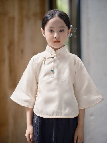 限时赏味原创女童真丝倒大旗袍上衣民国复古不可旗袍