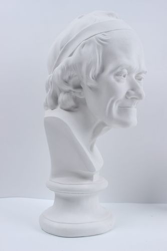 石膏52cm伏尔泰头像美术素描教具静物人物人像石膏像