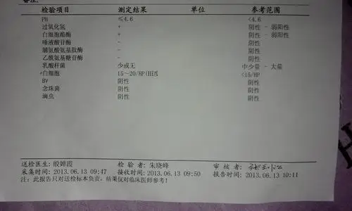 请问一下,我这个白带常规检查的是那种阴道炎?