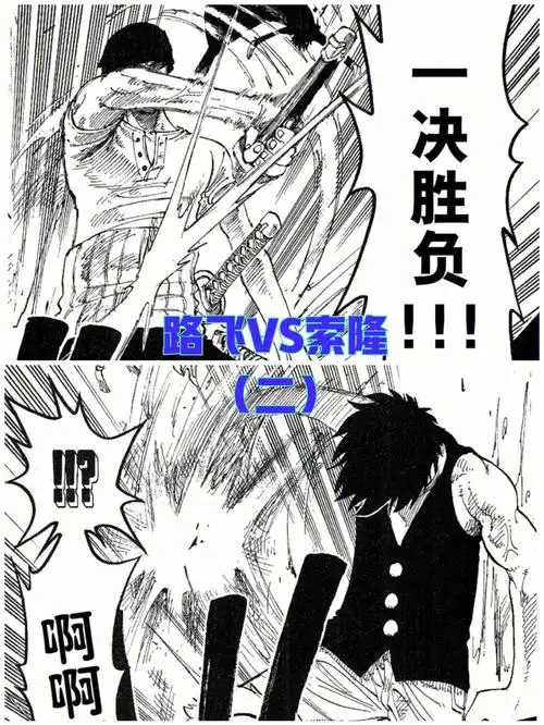 海贼王路飞vs索隆二