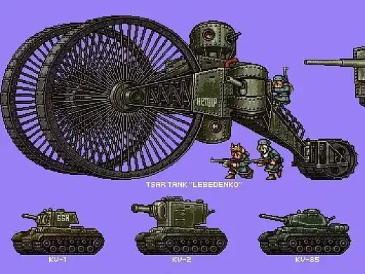 《合金弹头》像素画风版两次世界大战武器图