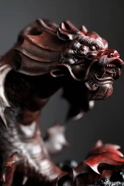 鲤跃龙门,飞黄腾达,鱼化龙,紫檀木雕摆件_鲤鱼跳龙门_雕刻_造型