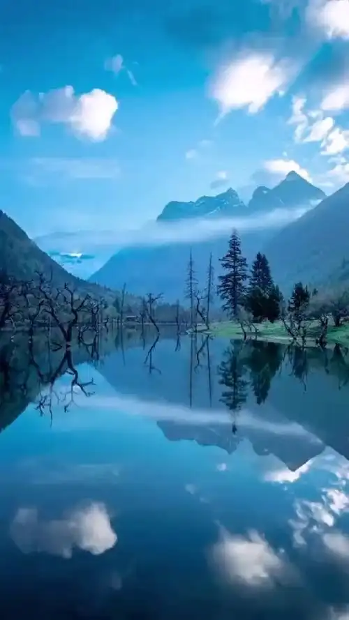 从画中走出来的大自然风景图动态壁纸_高清竖屏视频下载-火萤壁纸