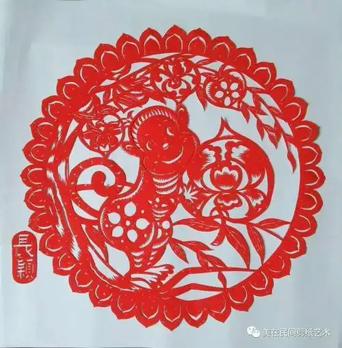 圆形剪纸简单步骤图解