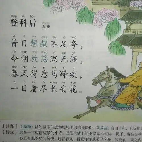 《登科后》孟郊