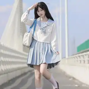 诺离星野中原创jk制服正统学院风正版全套装刺绣基础款水手服现货