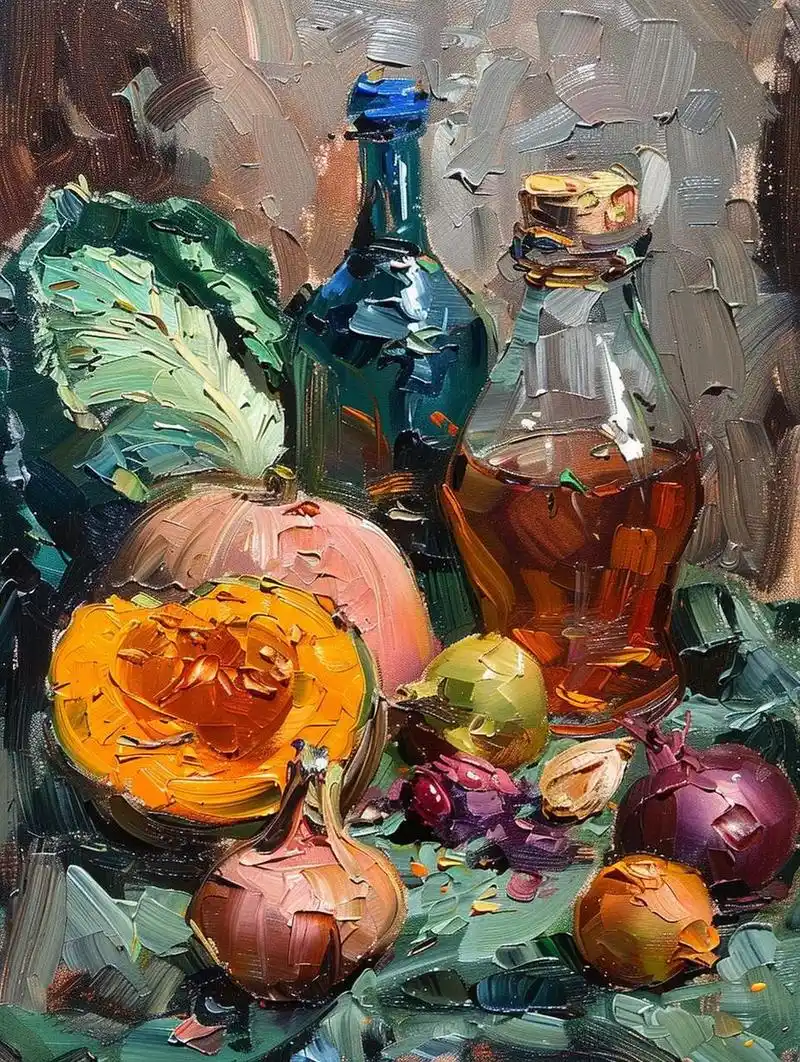 ai油画|蔬果静物