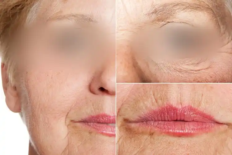 面部皱纹是面部皮肤上一凹一凸的条纹,通常是由于维持皮肤正常张力的