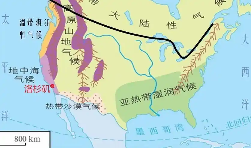 原创美国洛杉矶年降水量仅378毫米为什么还能这么发达呢