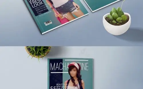 简约大气女装杂志封面设计