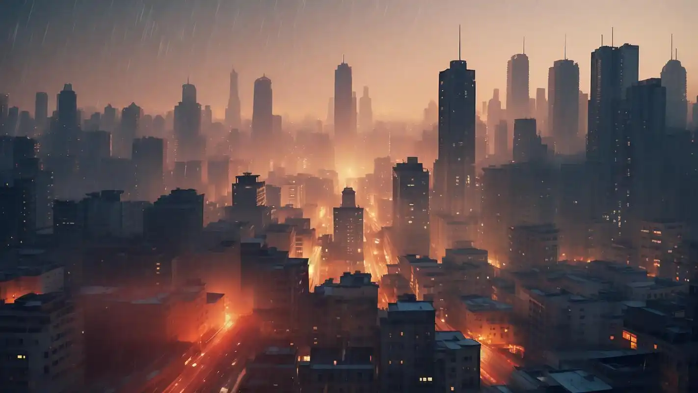 9115城市空气污染壁纸,意境深远94 这组城市空气污染壁纸,真的