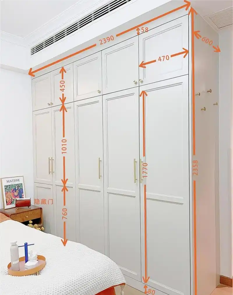 装修分享|全屋定制|衣柜尺寸及内部结构 我们家的柜子是全屋定制的.