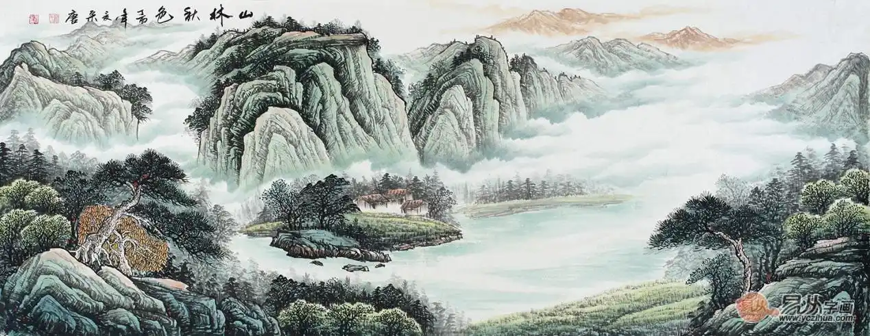 领略国画山水自然景色之美!