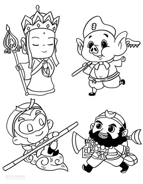 信息互动-西游记插图简单儿童画(西游记简单的动漫画)-精美文章网