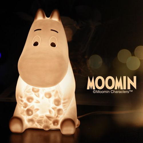 日本at×moomin周年限定芬兰精灵姆明姆咪一族陶瓷装饰品