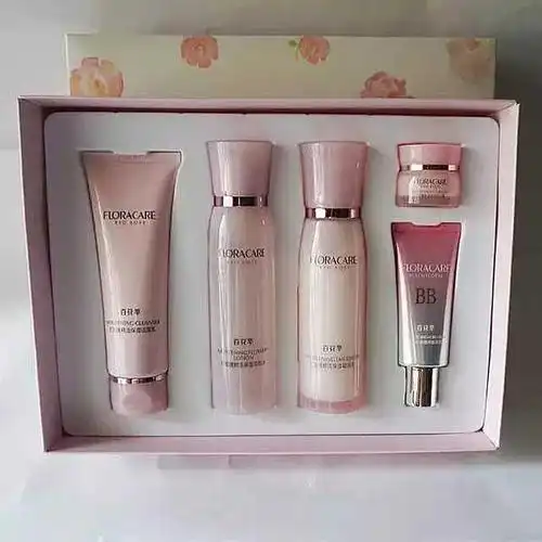 百花萃红玫瑰鲜活保湿套盒五件面部护理套装补水面部护理套装
