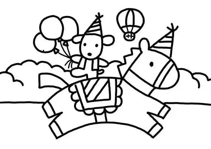 精彩表演给你的假日带来惊喜马戏团简笔画