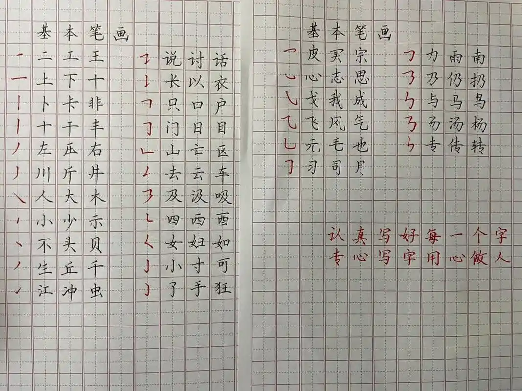 小白练字,基本笔画看这三张图片就差不多了!