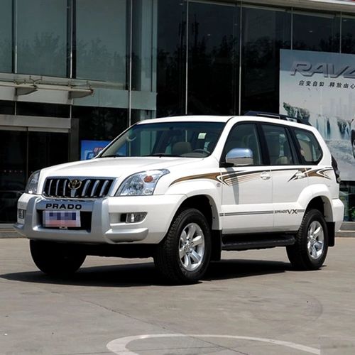 适用于丰田03-09款普拉多车身彩条lc120老霸道贴纸拉花腰线下裙xv