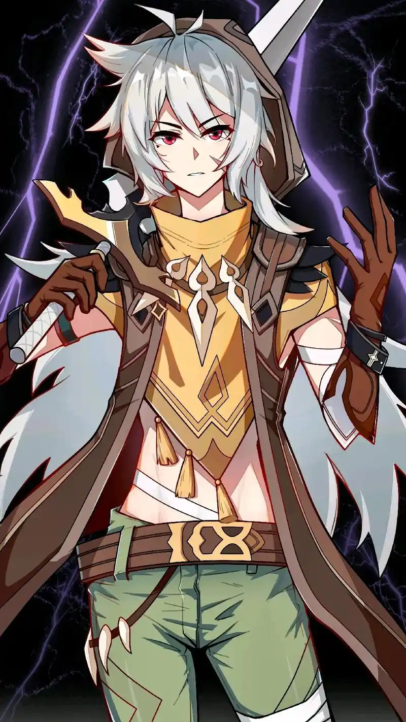 超强雷电输出雷泽,平民之光!#原神壁纸 #送你一张壁纸 #二 - 抖音