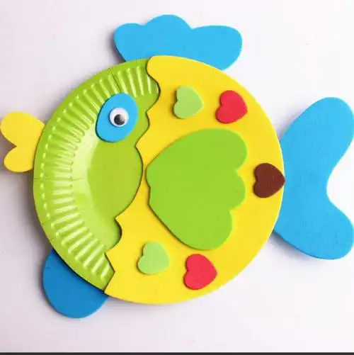 《动物纸盘画》中班