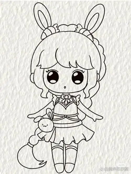 学画卡通人物小舞