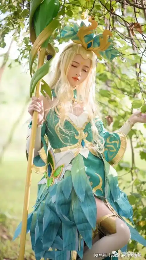 cos王者荣耀精灵公主王昭君cos正片蜜玲珑