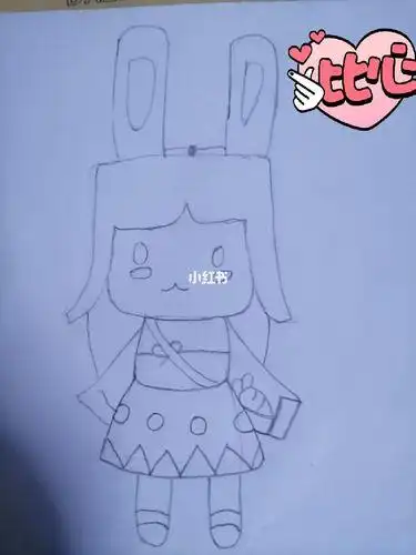 兔美美简笔画画迷你世界兔美美简笔画