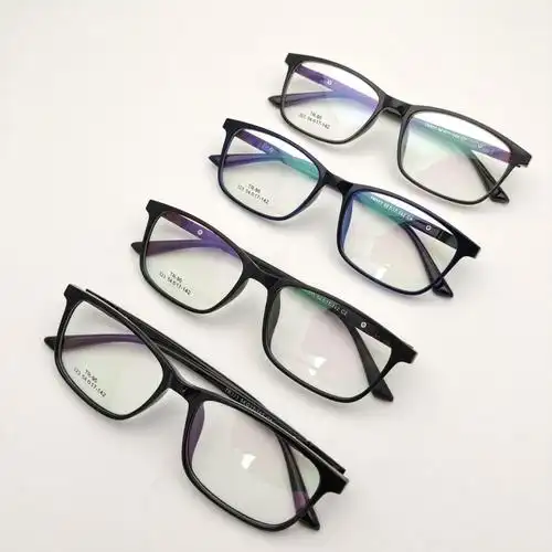 男士tr90镜框金属脚链方框舒适商务款透明塑胶钛全框架眼镜框