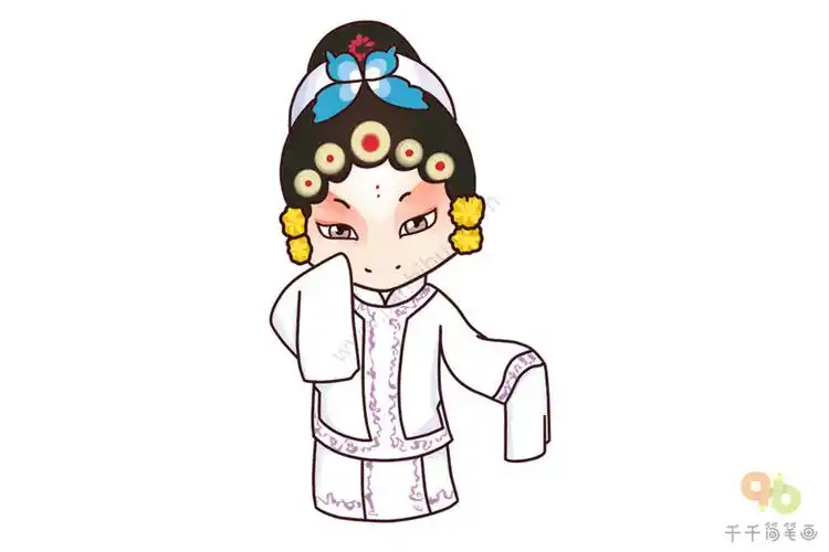 京剧杨门女将穆桂英简笔画怎么画